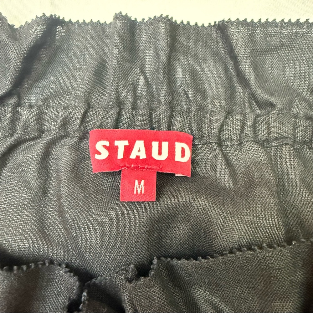 STAUD Black Off-Shoulder Puff Sleeve Blouse MEDIUM - Picture 8 of 8